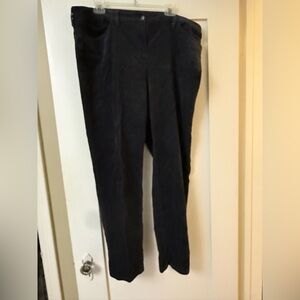 Eileen Fisher Straight Leg Corduroy Jeans in Slate Gray.  Size 16.